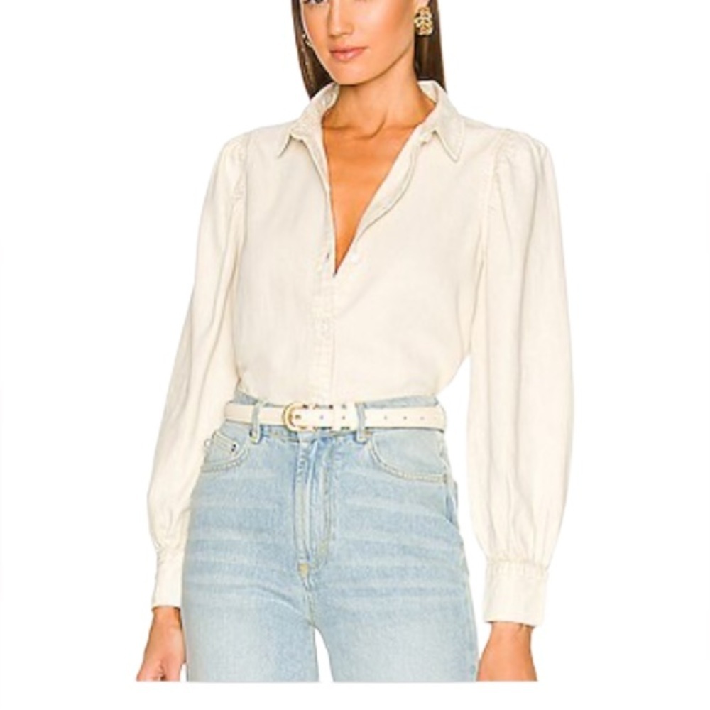Rails “Angelica” blouse in Dust acid wash. Excellent condition. Size L